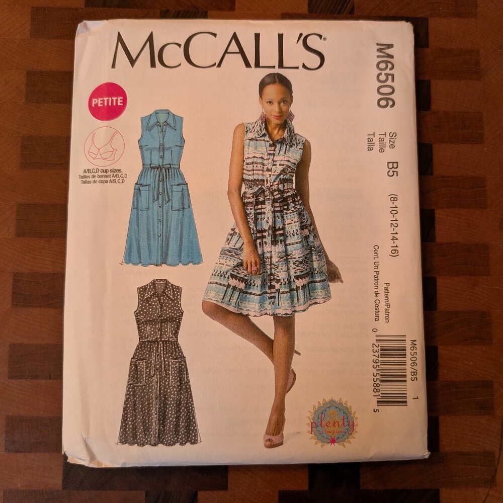 McCall's 6506 - Uncut - Plenty by Tracy Reese - Sizes 8-16 - shirt dress